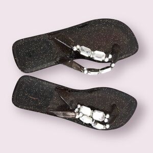 DPN Collection Design From Italy Brown/Black With Gold Sparkles Size 6